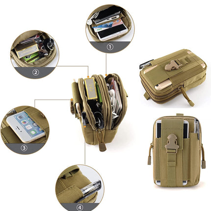 Kompakte und multifunktionale taktische Hüfttasche – perfekt für Outdoor-Abenteuer – Molle-Tasche 