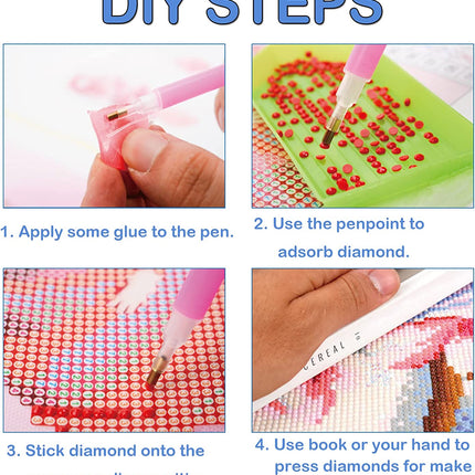 DIY | Diamantmalerei-Landschaften – 4er-Set