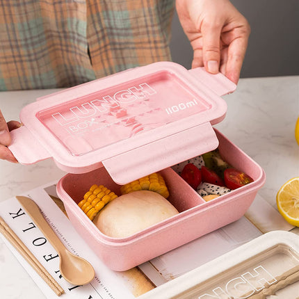 Lunchbox – Kinder – Inkl. Besteck – Rosa – BPA-frei und nachhaltig