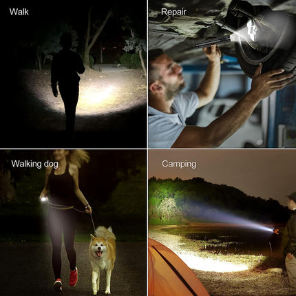 Wiederaufladbare Taschenlampe | 1100 Lumen | Telefonladefunktion | Wasserdicht | Energieklasse A++ 