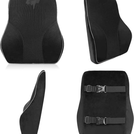 Rückenstützkissen – hochwertiger Memory-Schaum – bequem für das Büro oder Auto