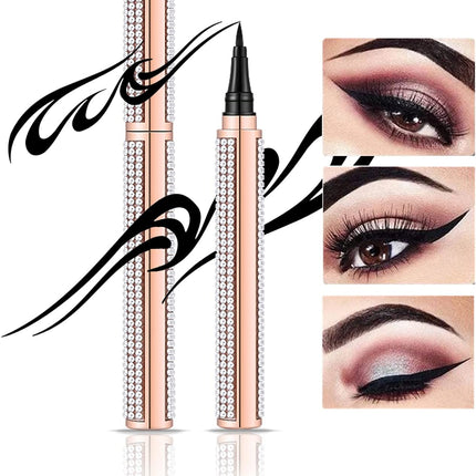 Gold Diamond Star Eyeliner - Intens Zwart, Precies & Langhoudend