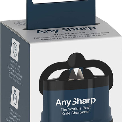 Knife sharpener - with suction cup - Blue 