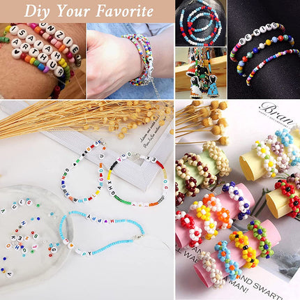 Schmuck- und Armbandperlen-Set – 7950 Teile – zum Selbermachen