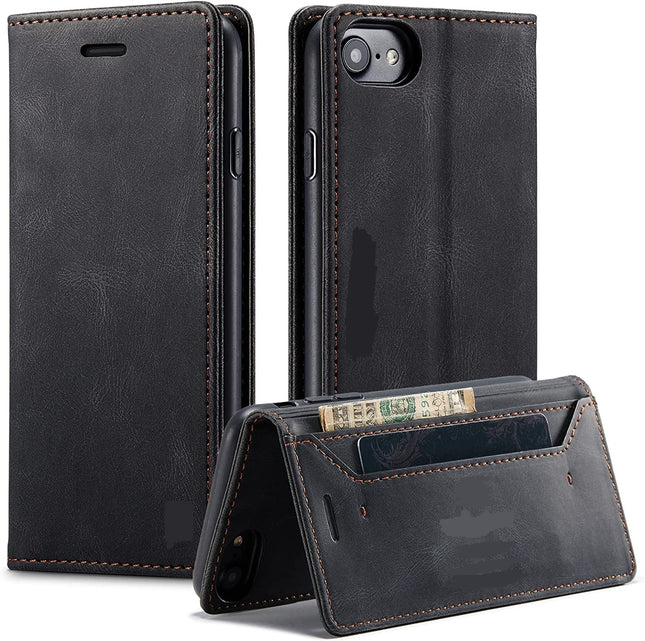 Case, RFID Protective Cell Phone Case for iPhone 8/7/6/6s/SE2020, Book Cover, Card Slot, Money Slot, Stand, Flip Case, Magnetic Flip Case, Leather Case, Protective Case 