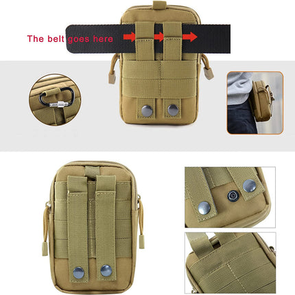 Kompakte und multifunktionale taktische Hüfttasche – perfekt für Outdoor-Abenteuer – Molle-Tasche 
