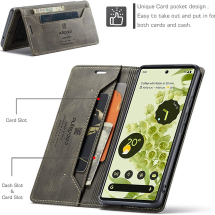 Mobiele telefoonhoes Google Pixel 6 | RFID | Flip Case | Kaartsleuven | Magneet | Standfunctie | Schokbestendig