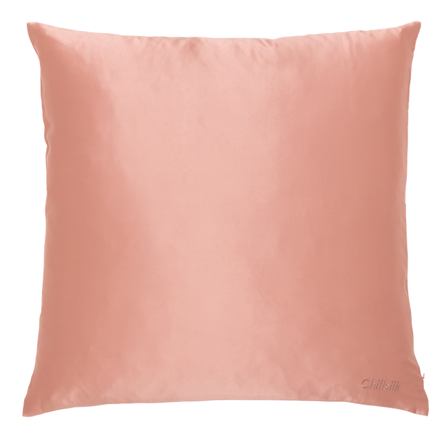 Kissenbezug aus roségoldener Seide | 65x65