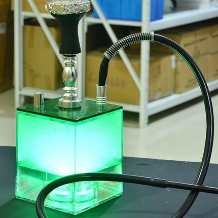 Wasserpfeifen-Set – mehrfarbige LED – mit Fernbedienung