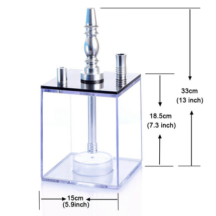 Wasserpfeifen-Set – mehrfarbige LED – mit Fernbedienung