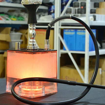 Wasserpfeifen-Set – mehrfarbige LED – mit Fernbedienung