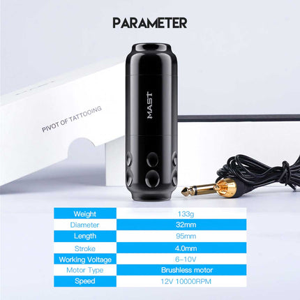 Tattoo Machine |  Mastsensor (WQ827)+Dragonhawk T1 Batterij (P015)