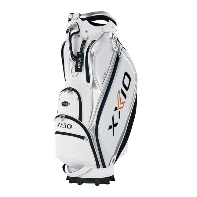 Luxuriöse Golftasche in Weiß und Marineblau – leicht und geräumig, perfekt für jeden Golfer