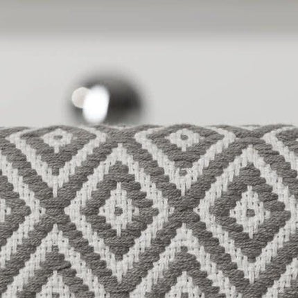 Bath mat Sealskin Trellis, grey-white, cotton 60 x 90 cm, non-slip
